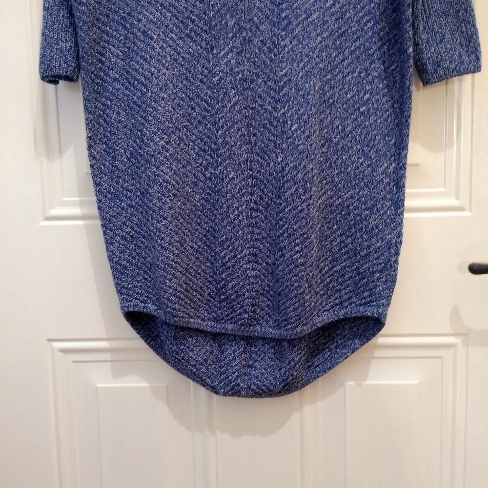 Express Deep V-Neck Blue Long Sweater Size XS - Picture 6 of 8